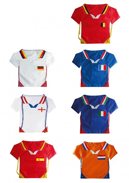 Rucksack T-Shirtform aus Nylon verschiedene Länder