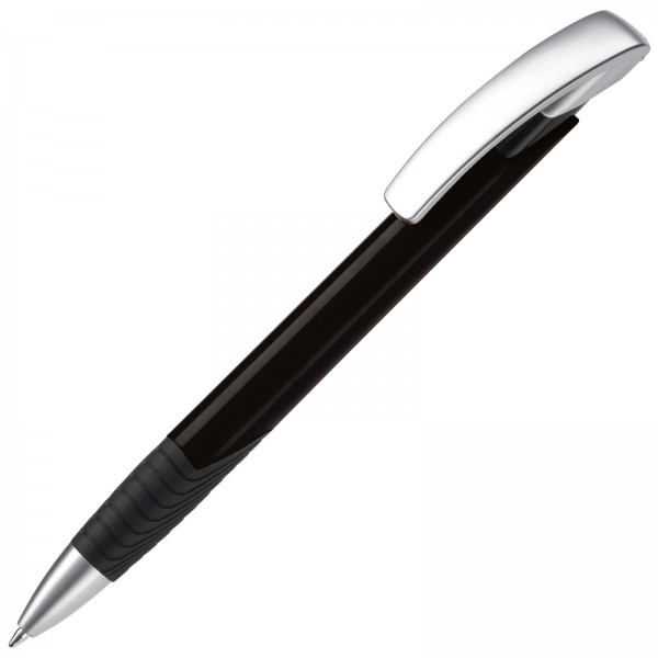 Farbiger Kugelschreiber mit schwarzer Griffzone