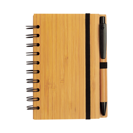 Bambus-Notizbuch A6 mit Kugelschreiber