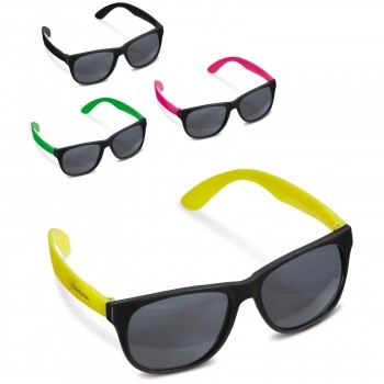 Sonnenbrille Neonfarbene Bügel