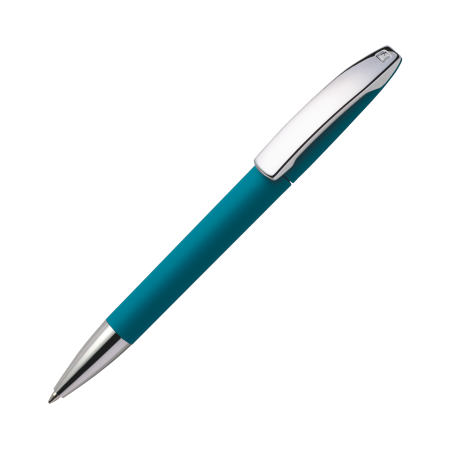 VIEW V1 - gummierter Marken-Kugelschreiber von Maxema